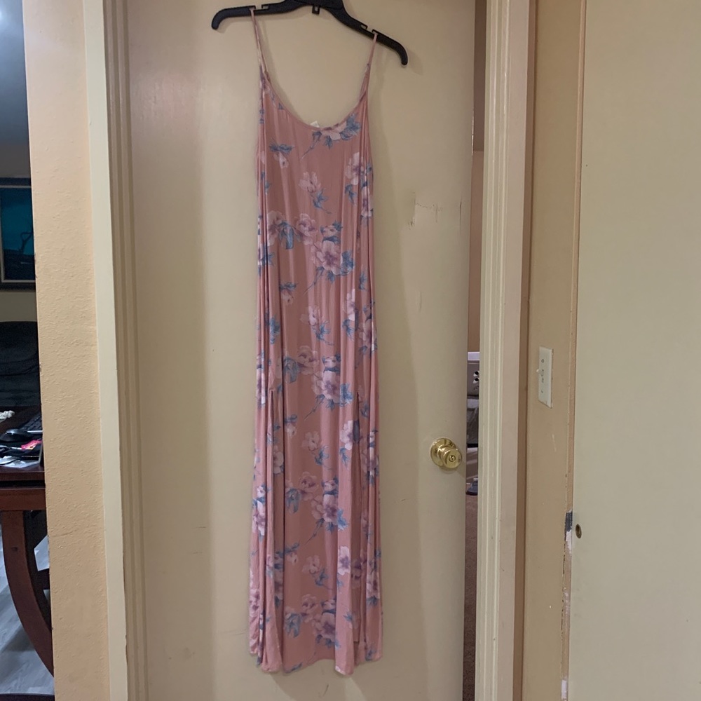 💎 American Eagle Floral Maxi Dress double slits
